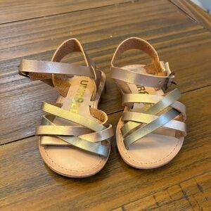 Toddler Girl’s Gold Sandals
